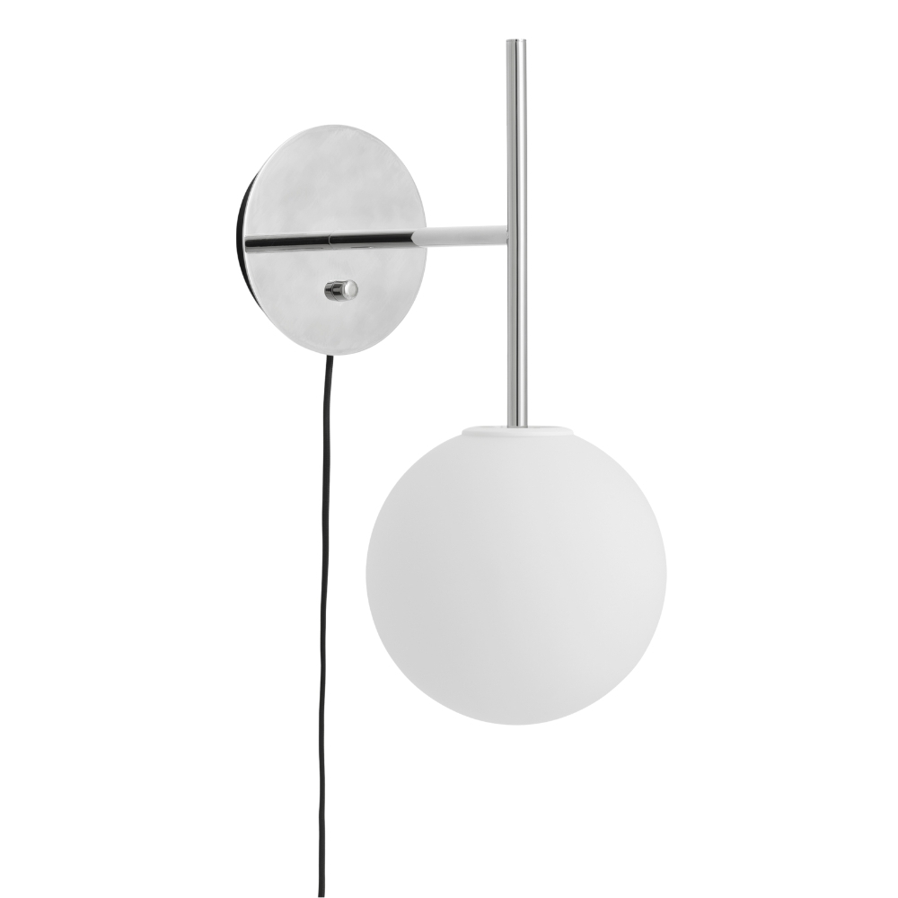 Audo CPH Stříbrné kovové nástěnné světlo TR BULB