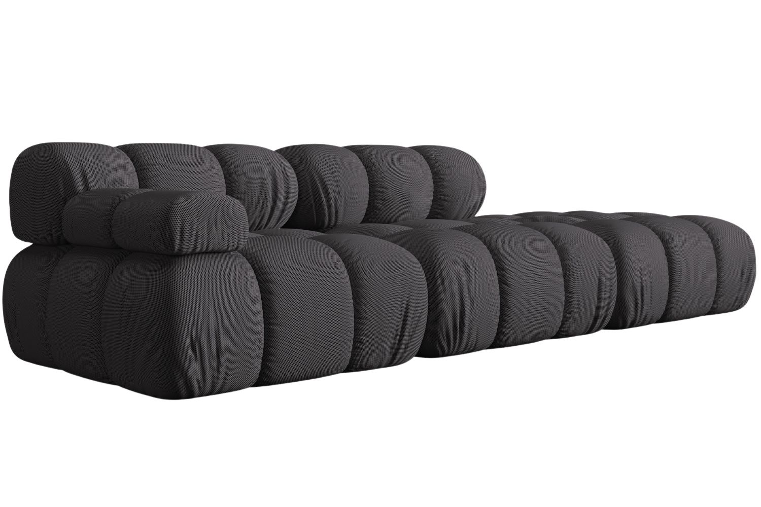 Micadoni Šedá čtyřmístná pohovka Bellis 282 cm