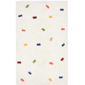 Kave Home Bílý bavlněný koberec Epifania 90 x 150 cm