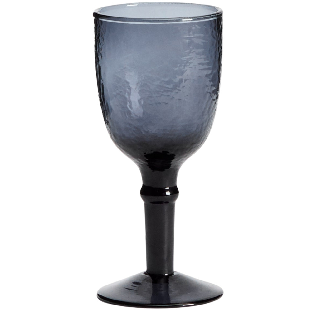 Kave Home Modrá sklenice na víno Vinea