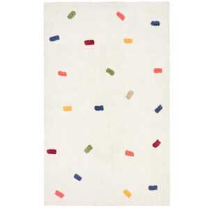 Kave Home Bílý balvněný koberec Epifania 150 x 200 cm