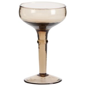 Kave Home Hnědá sklenice na víno Vinea