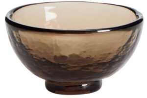 Kave Home Hnědá skleněná miska Sileia 10 cm