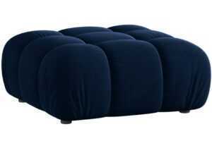 Micadoni Královsky modrá sametová podnožka Bellis 94 x 94 cm