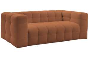 Bobochic Paris Terakotově oranžová bouclé rozkládací pohovka Cloud 228 cm