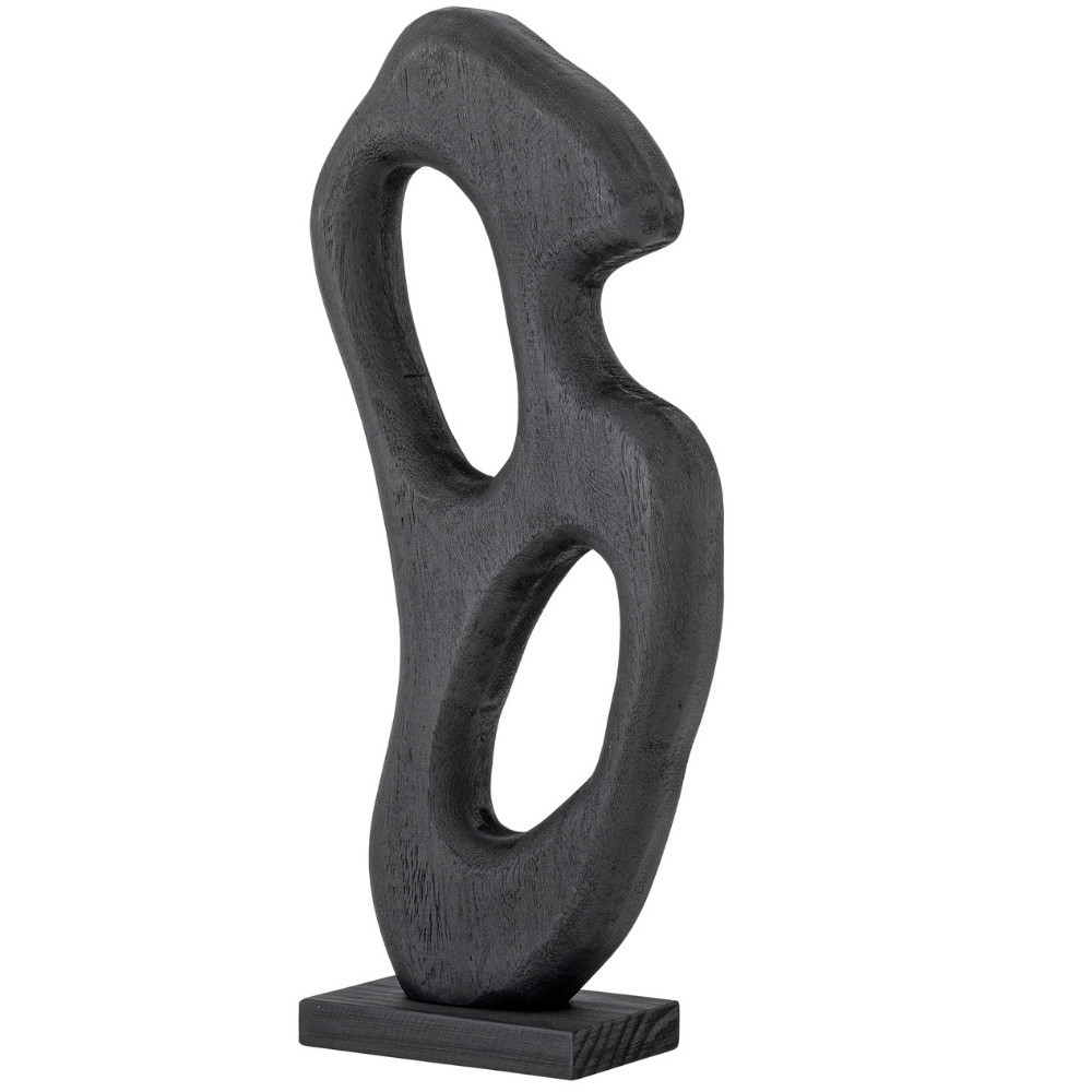 Bloomingville Černá dřevěná soška Elya 45