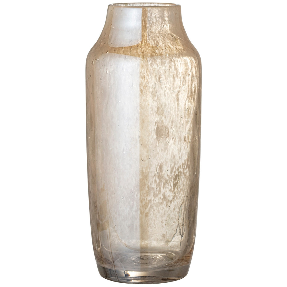 Bloomingville Béžová skleněná váza Frid 30