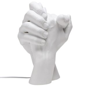 Seletti Bílá porcelánová stolní lampa With Me