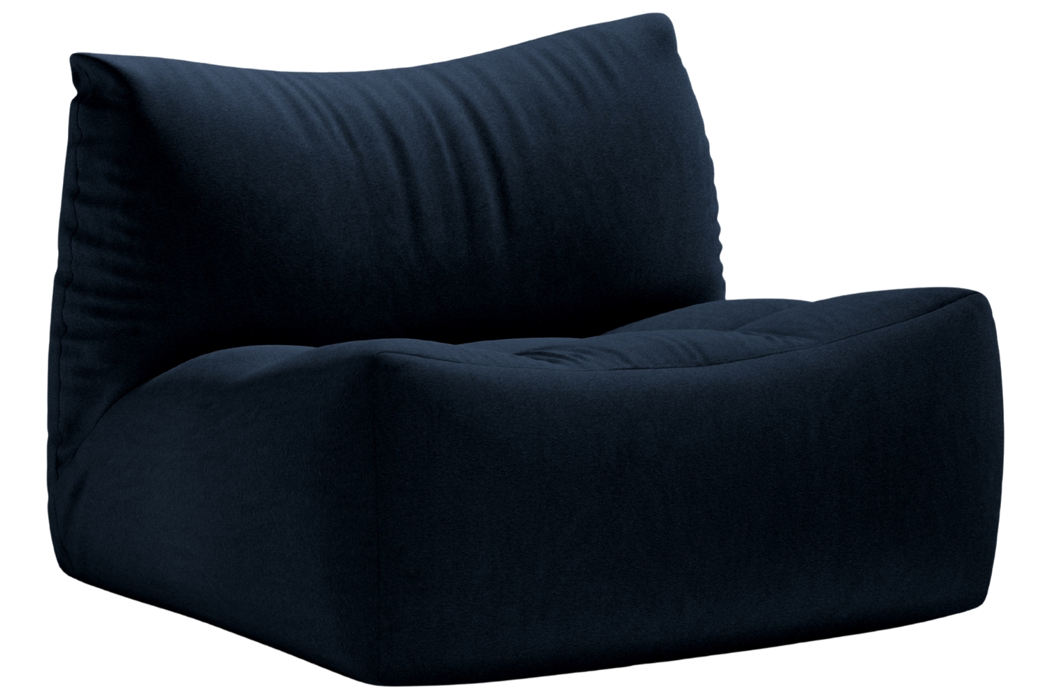 Micadoni Tmavě modré sametové křeslo Tove