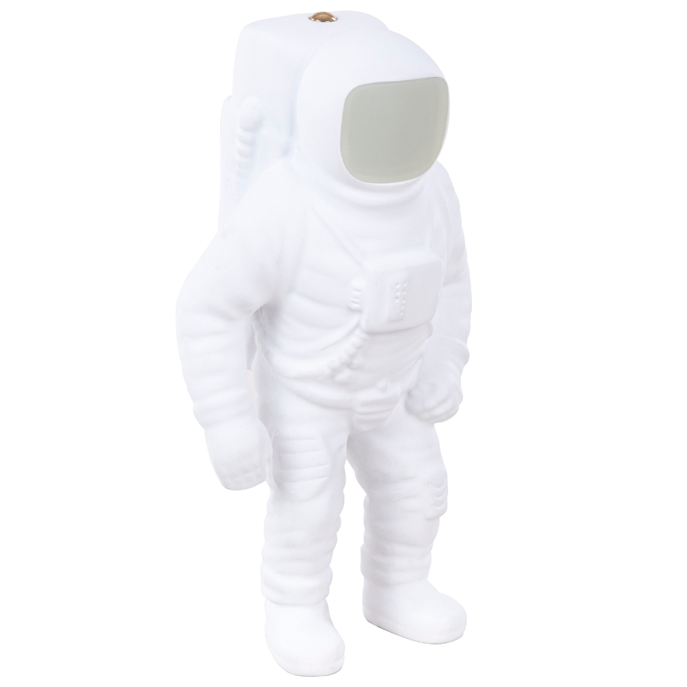 Seletti Bílá stolní LED lampa Cosmic Flashing Starman