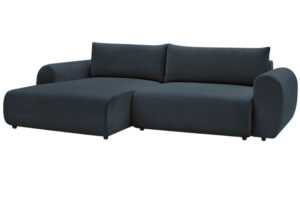 Bobochic Paris Tmavě modrá rozkládací pohovka Lucien 314 cm