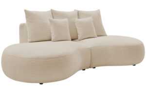 Bobochic Paris Béžová bouclé trojmístná pohovka Saint-Germain 260 cm