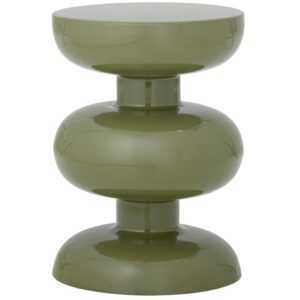 Bloomingville Zelený kovový odkládací stolek Alba Ø 33