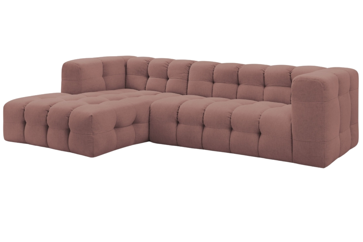 Bobochic Paris Růžová rohová pohovka Cloud 288 cm