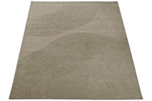 Bolia Tmavě béžový vlněný koberec Zen 200 x 300 cm