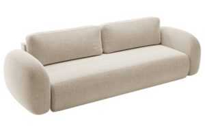 Maison Heritage Tmavě béžová rozkládací pohovka Kora 262 cm