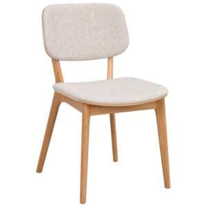 Rowico Světle béžová čalouněná jídelní židle BARRETT