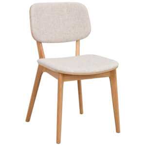 Rowico Světle béžová čalouněná jídelní židle BARRETT