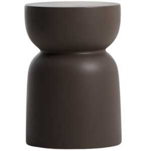 Kave Home Hnědý cementový zahradní stolek Garbet 32 cm