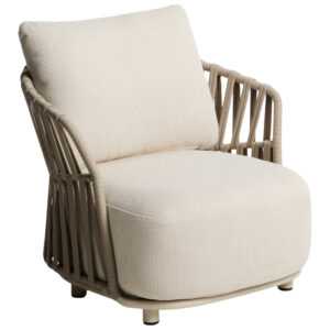 Kave Home Béžové zahradní křeslo Osani s výpletem