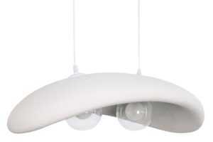 Micadoni Bílé závěsné světlo Rut 66 cm