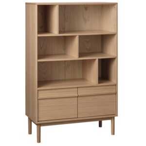 Unique Furniture Dubová knihovna Ponza 140 x 90 cm